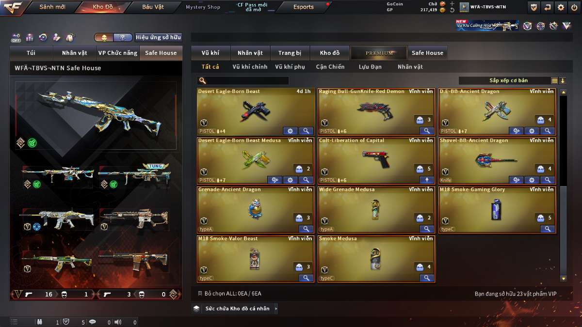shop acc cf uy tin gia re